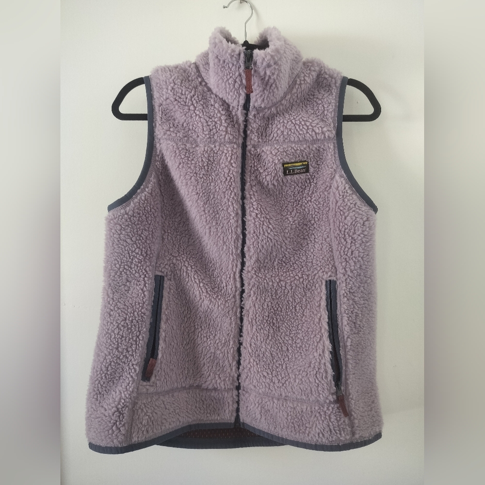 L.L. Bean Purple Fleece Vest